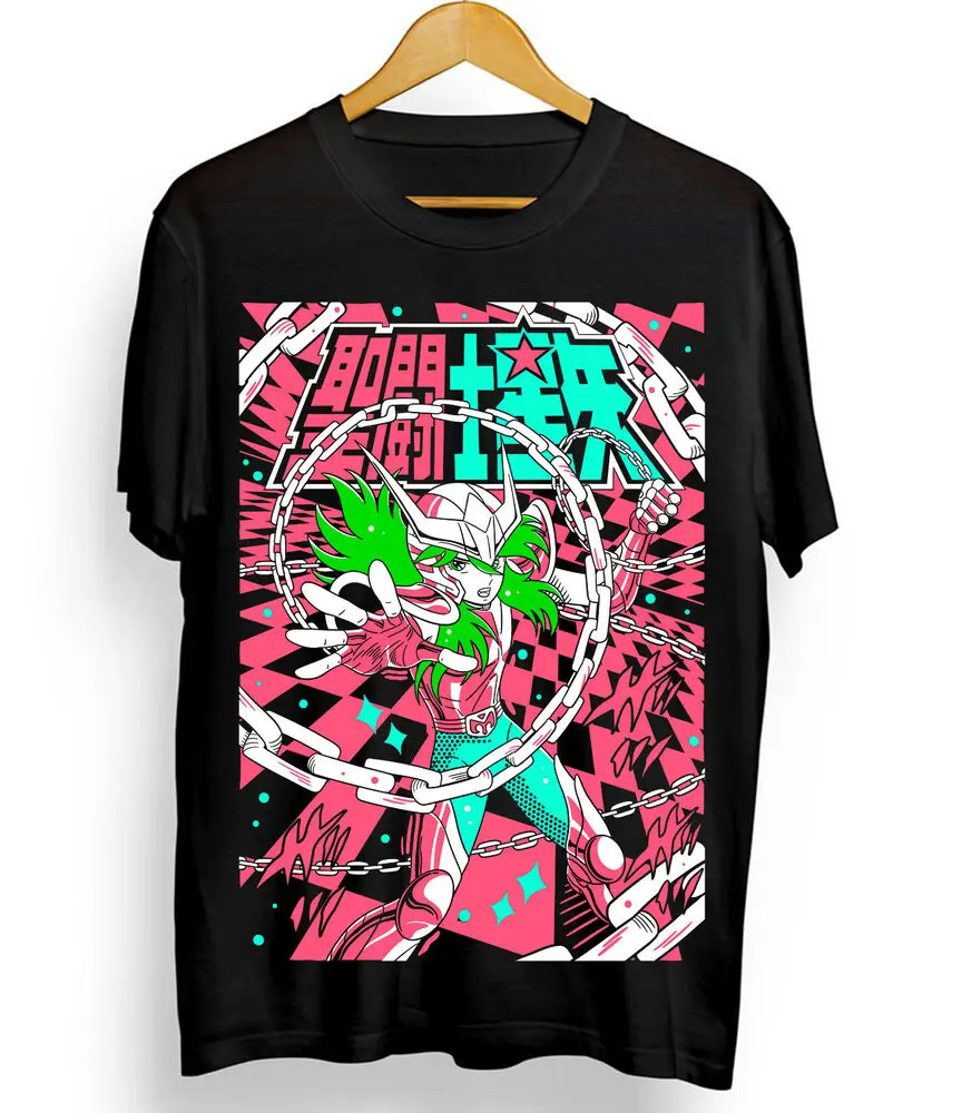 Andromeda Shun T-Shirt saint Seiya,Ikki,Sienna,Nero,Cosmo,Anime Shirt All Size