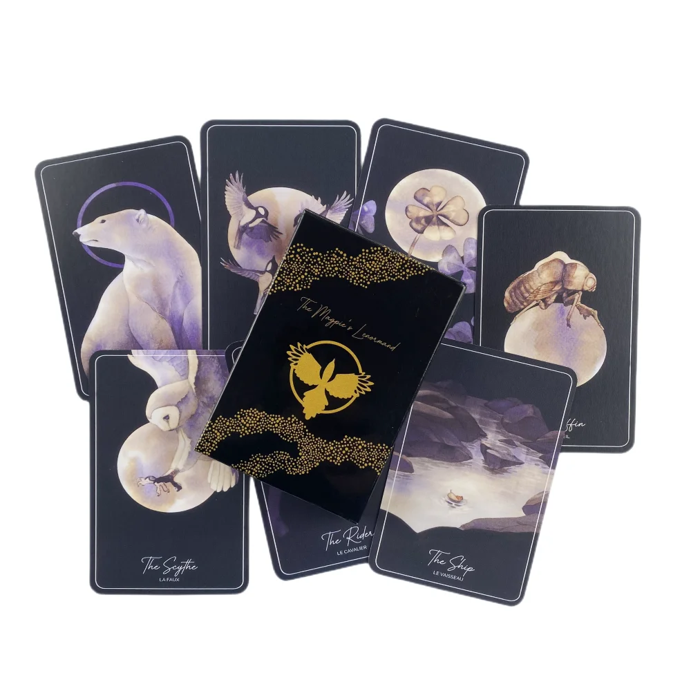 The Gilded Tarot Cards Divination Deck English Versions Edition Oracle Board Playing Game For Party