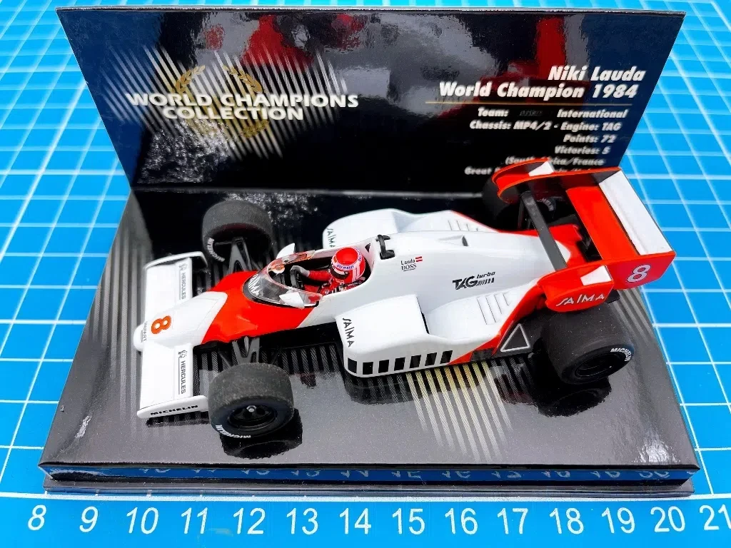 

Minichamps 1:43 F1 MP4-2 1984 Niki Lauda Special Edition Simulation Limited Edition Resin Metal Static Car Model Toy Gift