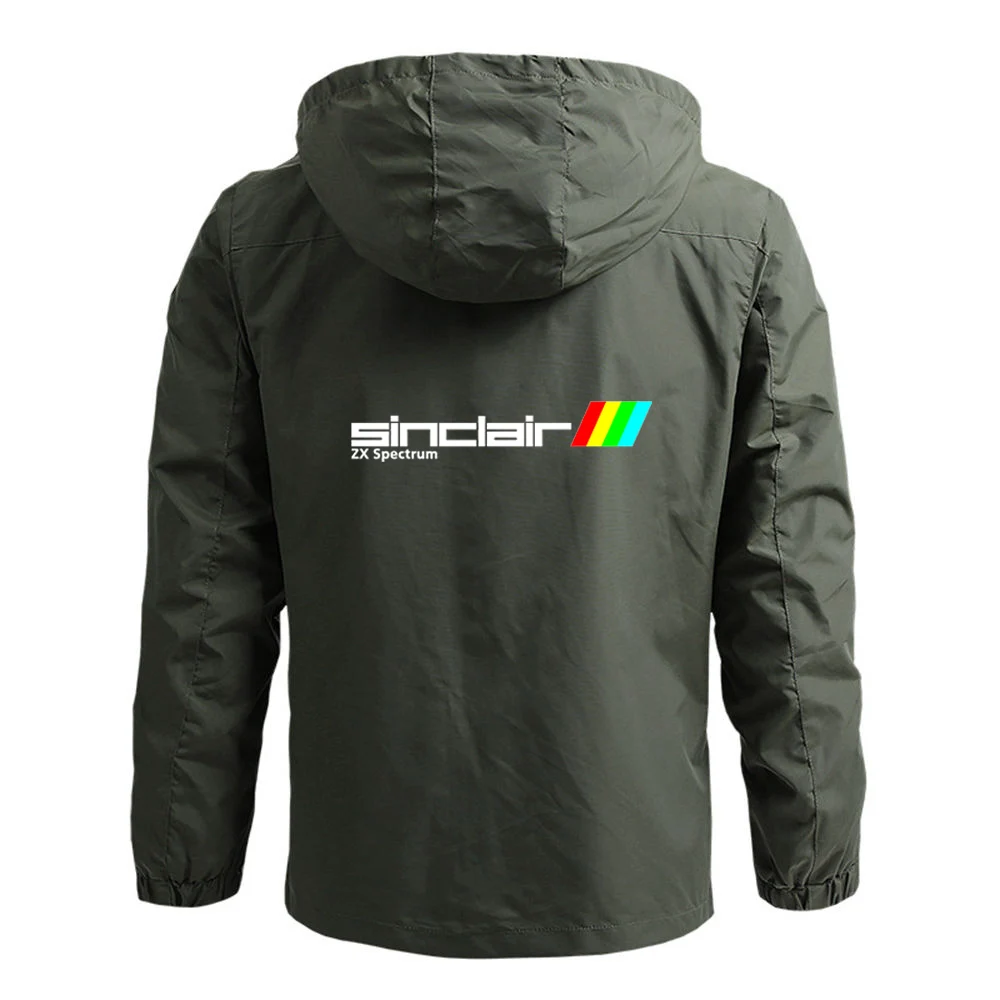 2024 Nieuwe Mannen Sinclair Zx Spectrum Lente En Herfst Dunne Klassieke Print Comfortabele Casual Eenvoudige Vier Kleuren Trenchcoat Tops