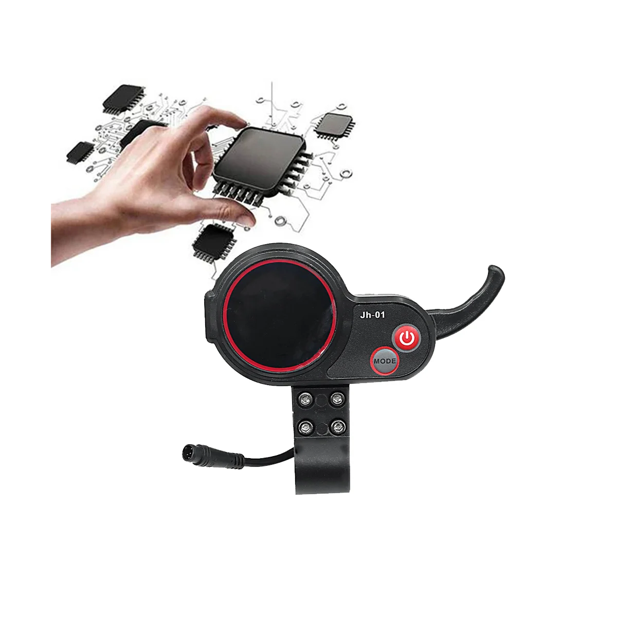 -01 Meter Dashboard LCD Display 6PIN+36V 19A Brushless Controller Without Hall for Electric Scooter E Bike Accessories