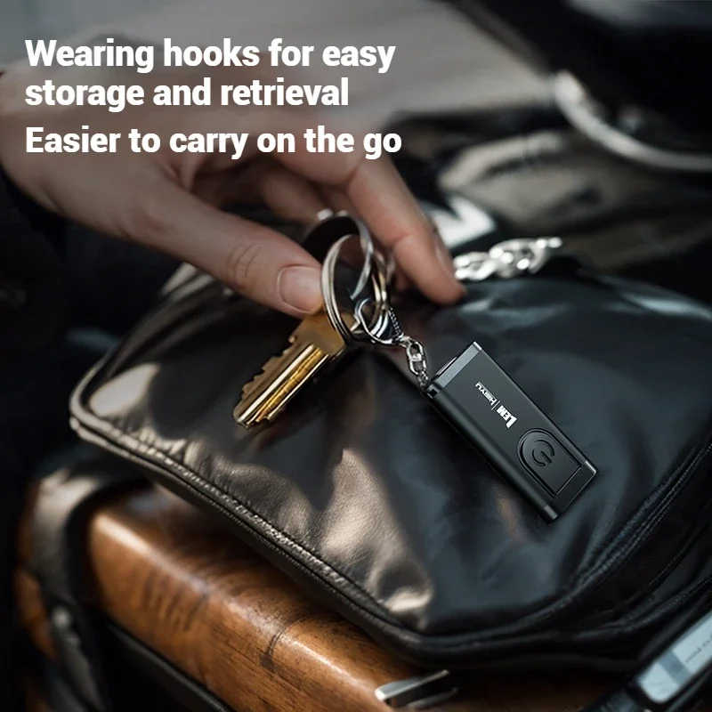 

70LM 5W Keychain Flashlight - Multi-Mode UltraBright LED with Secure Clip-On Design