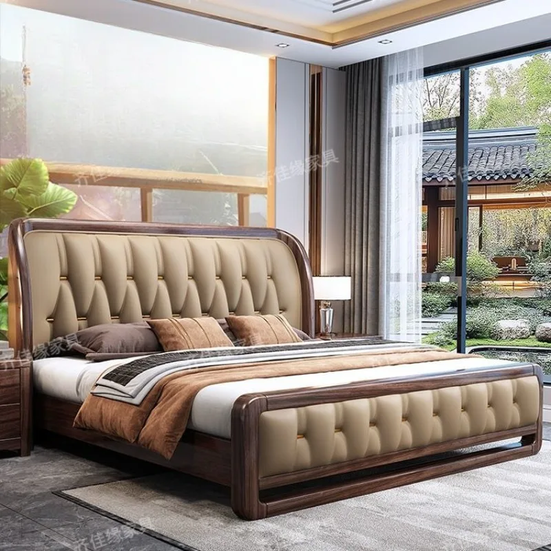 Fancys Luxurys Camas King Unique Frame Camas de quarto Moderns Cabeceira Camas De Casal De Luxo Acessórios para móveis para casa