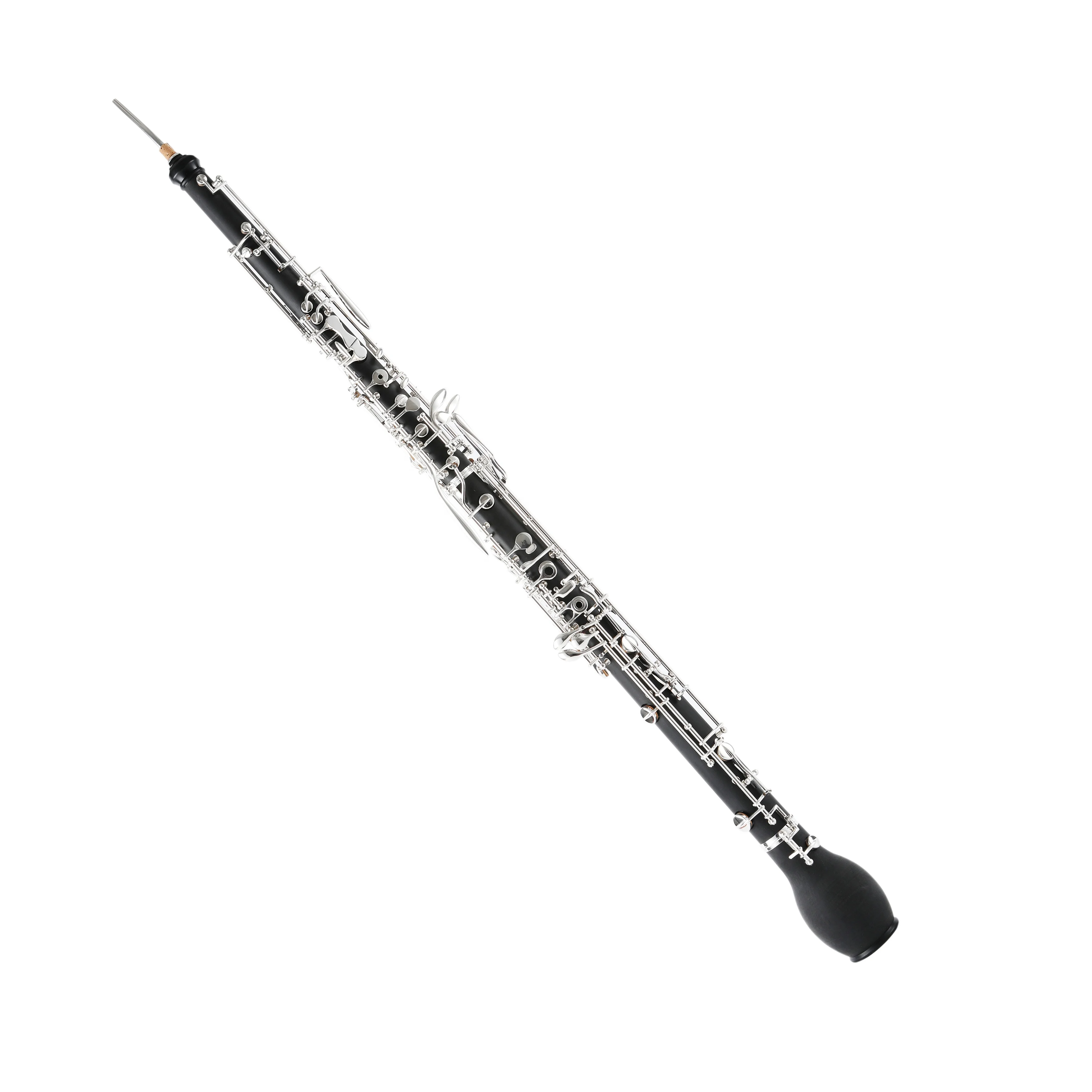 Professional Bakelite Body Silver Plated Keys Oboe Woodwind Instrument for Student Exam Performance