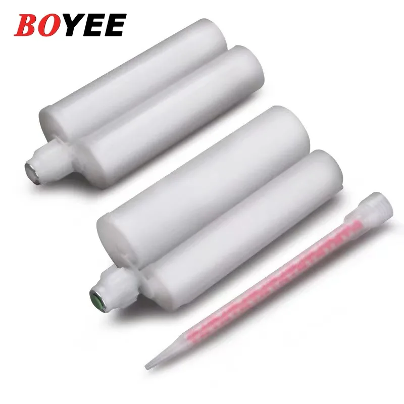 PP plastic  200ml 1:1 /2 Beauty joint agent two-component glue cartridge AB glue cartridge with piston