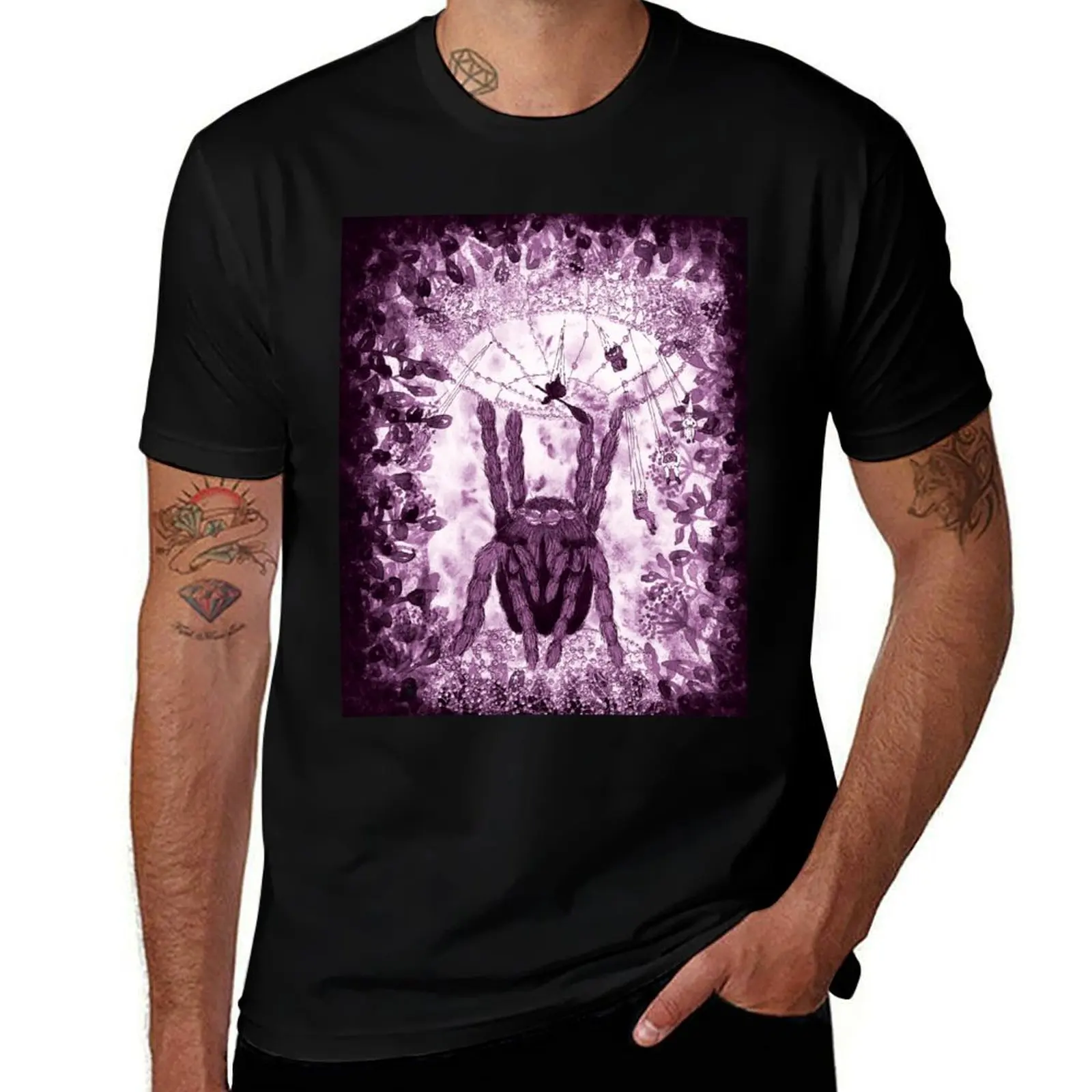 

Spider Carousel - Halloween Festival - Purple T-Shirt Comfortable Workout Short Sleeve Shirt