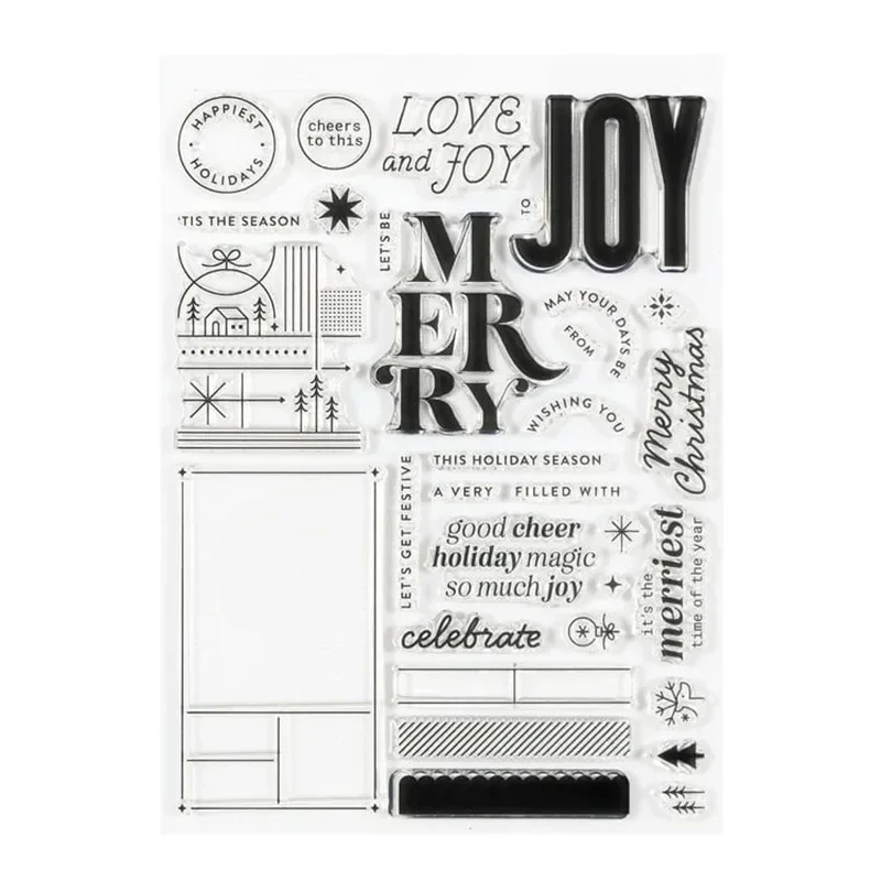 New English  Clear Stamp Seal DIY Scrapbooking Photo Album Decorative A6534