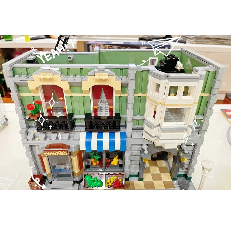 Street Views Architecture Jazz Club Compatible 10312 10251 10224 10211 10232 10185 10218 10243 10255 Building Block Gifts Bricks