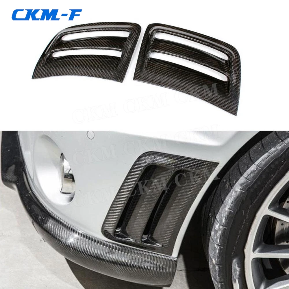 

Carbon Fiber Front Bumper Side Air Vents Trims Cover Stickers Frame for Benz C Class W204 C63 AMG 2008 2009 2010 2011 Bodykits