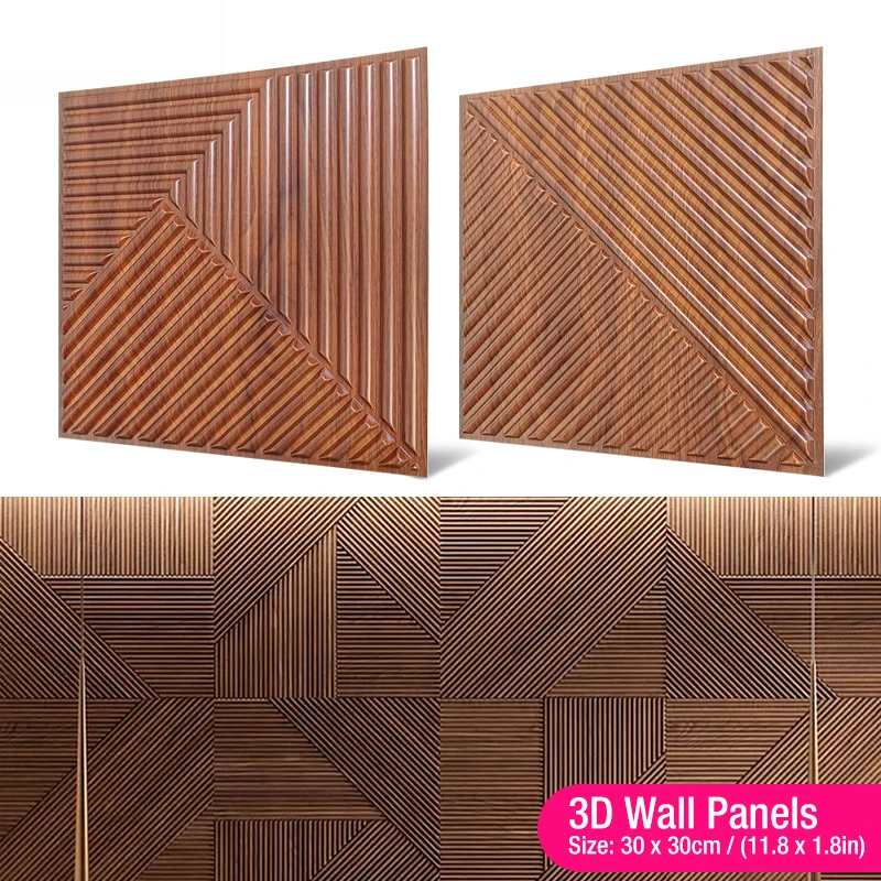 30x30cm renovación de pared Panel de pared estéreo 3D diamante no autoadhesivo azulejo 3D pegatina de pared sala de estar baño papel de pared 3d