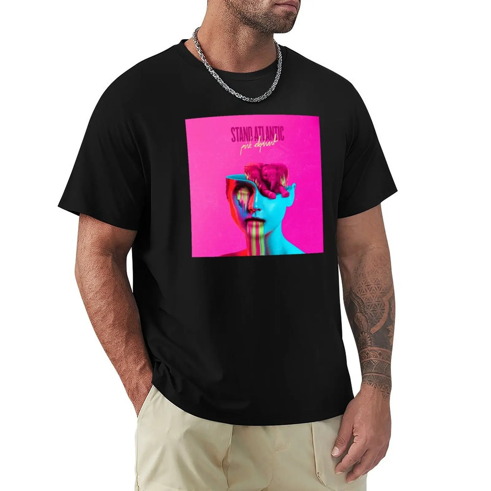 

Pink Elephant T-Shirt Work Comfort T-Shirt for Men