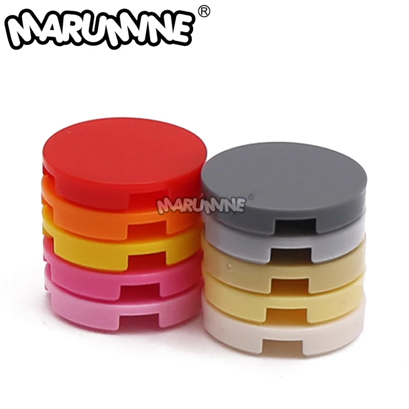Marumine MOC, 30 шт., плитка 2x2, круглая с нижним кирпичом, аксессуары 4150 14769, держатель шпильки, строительные блоки, строительные оптовые детали