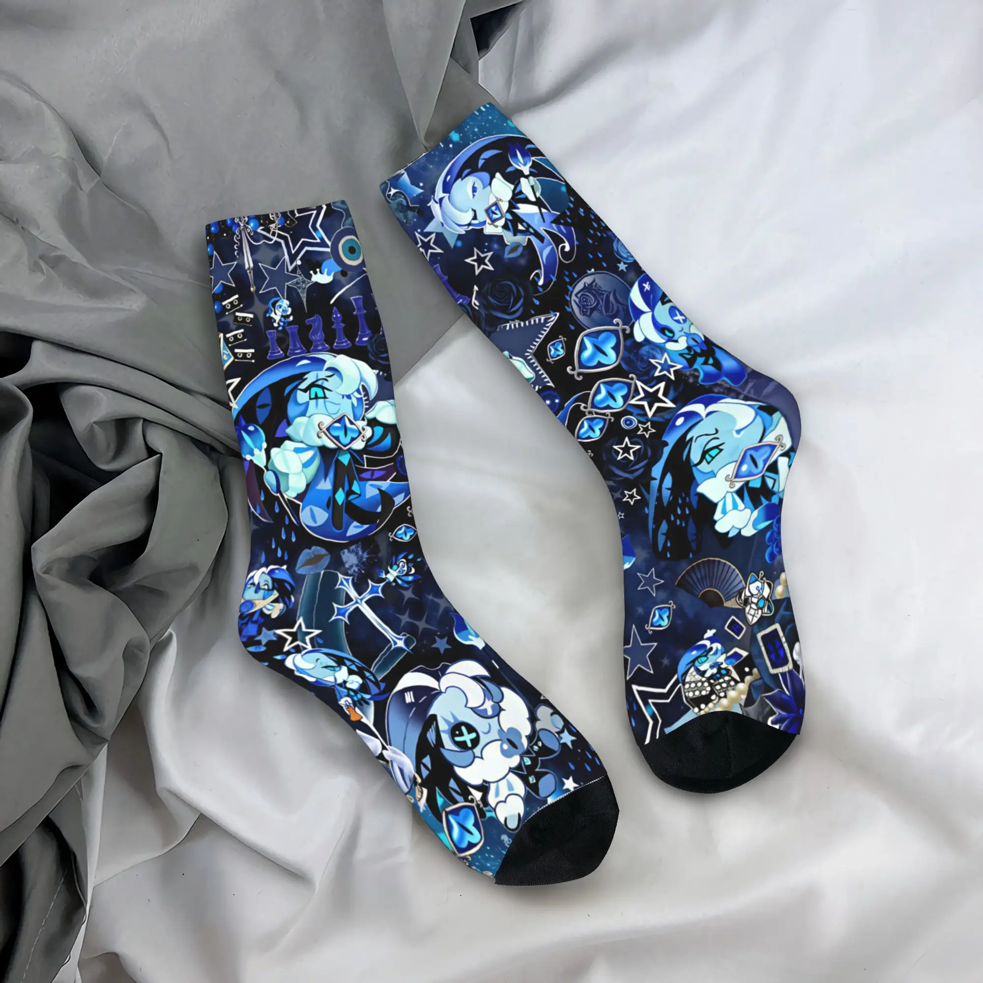 Shadow Milk Socks Cookie Run Kingdom Design Stockings Anti Bacterial Couple Socks Medium Soft Winter Trendy Cycling Socks