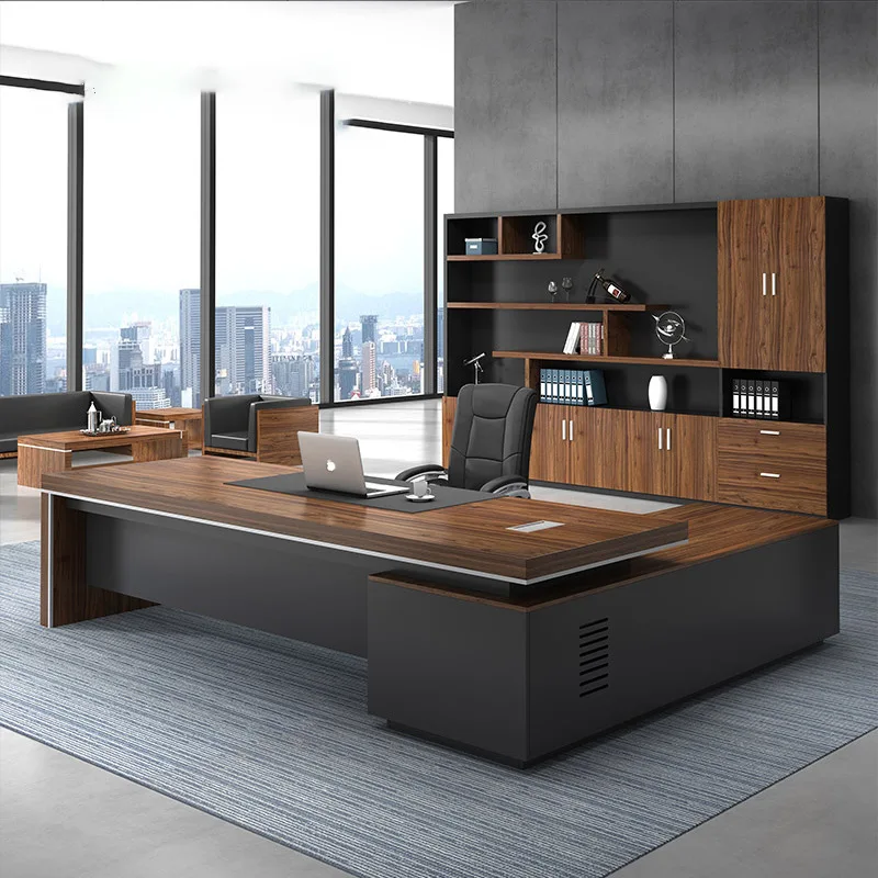 New desk boss modern simple desk president desk, office furniture manager combination