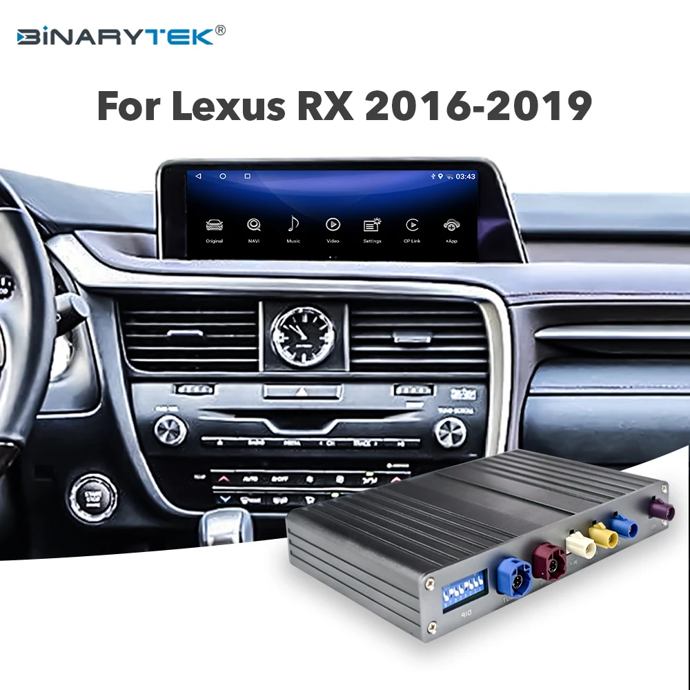 NewFor Lexus RX 2016-2019 Android Interface Module with Wireless Android Auto & CarPlay Qualcomm Binarytek