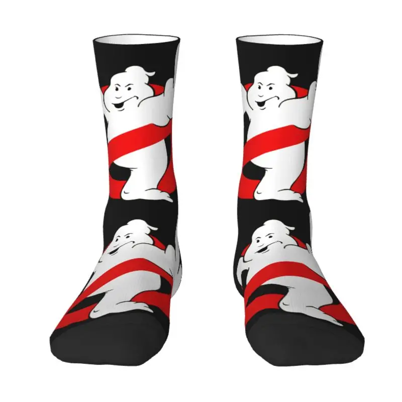 Kawaii Men's GhostBusters Dress Socks Unisex Warm Comfortable 3D Printing Supernatural Comedy Film Crew Socks