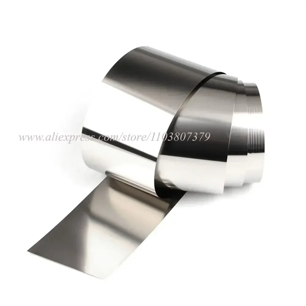 1Meter 304 Stainless Steel Strip Sheet Thickness 0.01-1mm Steel Coil Steel Plate Width 10-50mm 0.02/0.05/ 0.1/0.2/0.3/0.4/0.5mm
