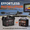 Humsienk 12V 100Ah eingebaute 100A BMS Lithium-Eisenphosphat-Akkus für Wohnmobile/Vans/Trolling-Motoren/Golfwagen/Camping 4