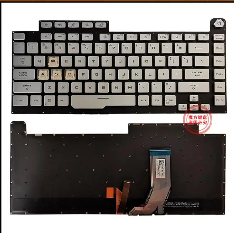 

US Backlit Keyboard For Asus ROG Strix G531 G531G G531GT G15 G512 G512LV G512LW SILVER