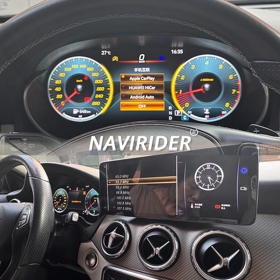 12.3Inch LCD Dashboard For Mercedes Benz A Class GLA CLA W176 X156 2016-2019 NTG5.0 Speedometer Instrument Smart Upgrade Cluster