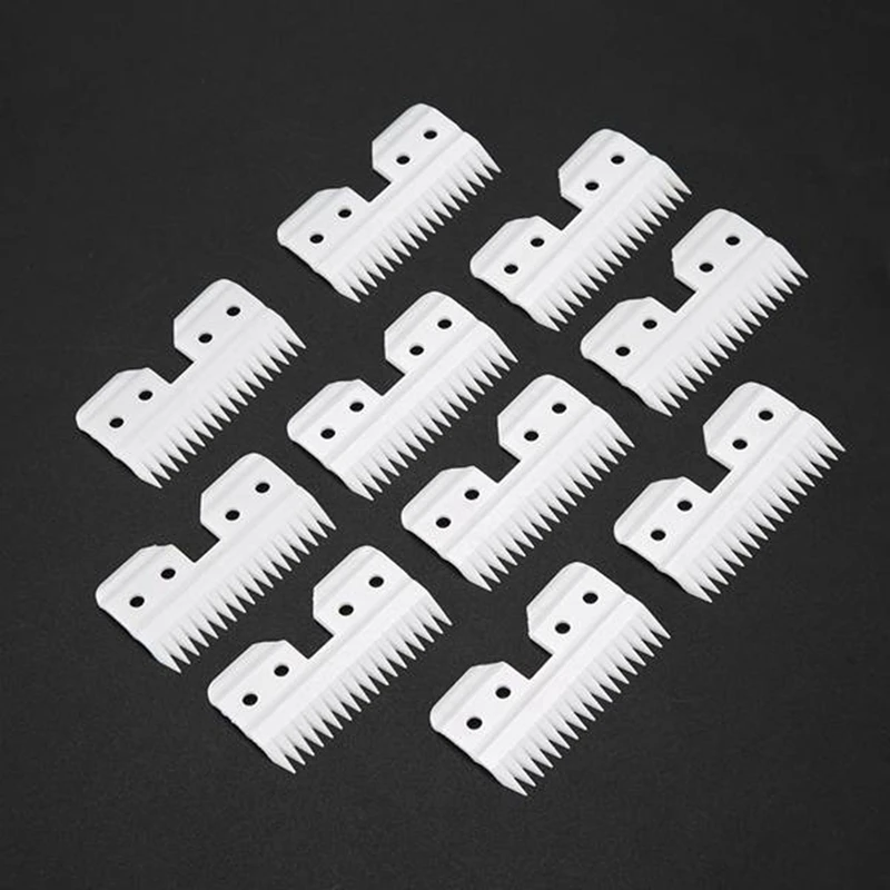 60Pcs/Lot Replaceable Ceramic 18 Teeth Pet Ceramic Clipper Cutting Blade For Oster A5 Series