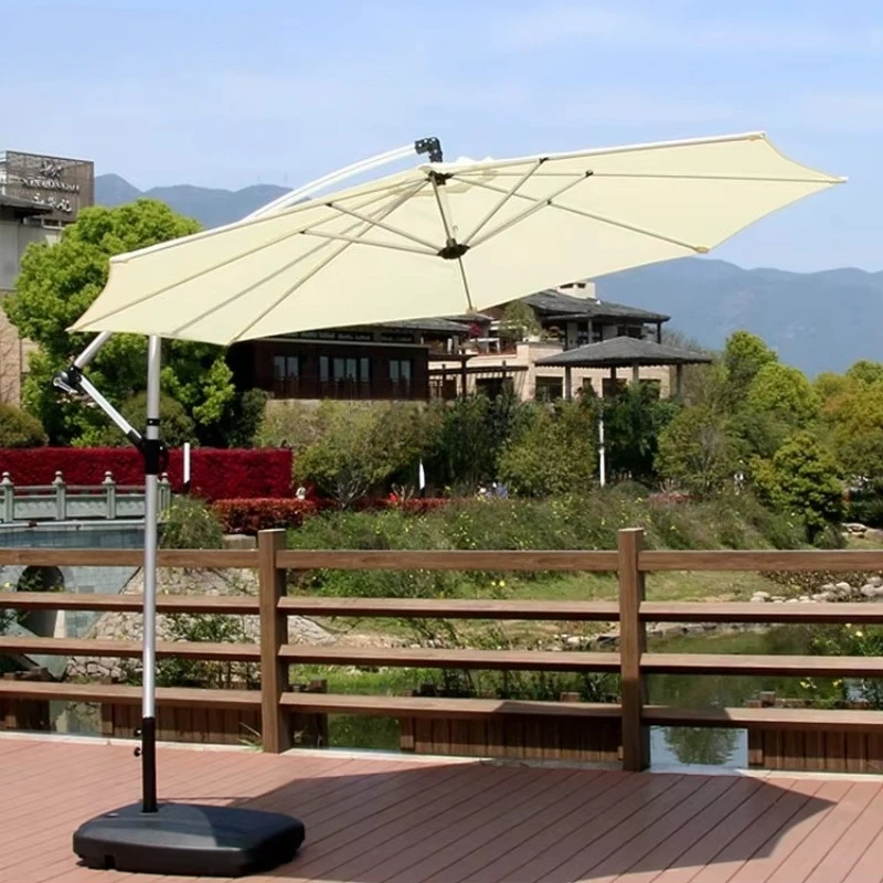 

Aluminium Beach Drape Sun Shade Patio Polygonal Parasol Outdoor Thick Folding Sun Umbrella Modern Patio Sunshade Customized Logo