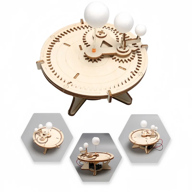 

Набор моделей солнечной системы «сделай сам» - механический набор деревянных головоломок Солнце, Земля, Луна, планеты, обучающая научная игрушка для детей, подарок