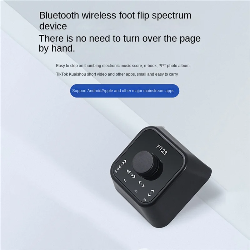 【New User Coupon】3X Wireless Page Turner Pedal Rechargeable Wireless Foot Switch For Tablet Smartphone Electronic Music Scores B