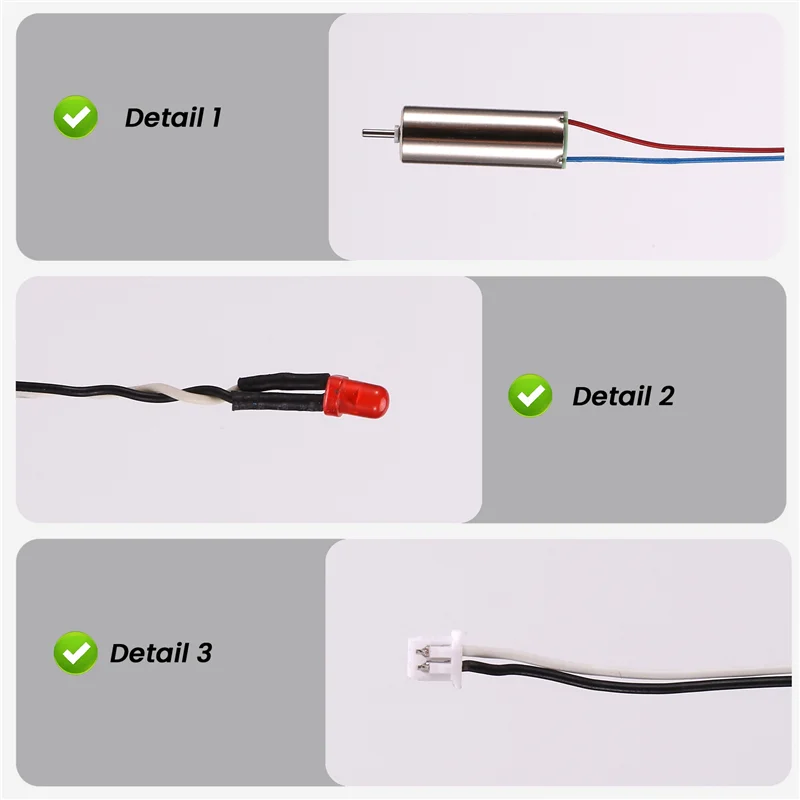 

BEDW-RC Helicopter Upgrade C138 Tail Motor + Taillight +USB Cable For RC ERA C138 Bell 206 1:33 RC Helicopter Parts