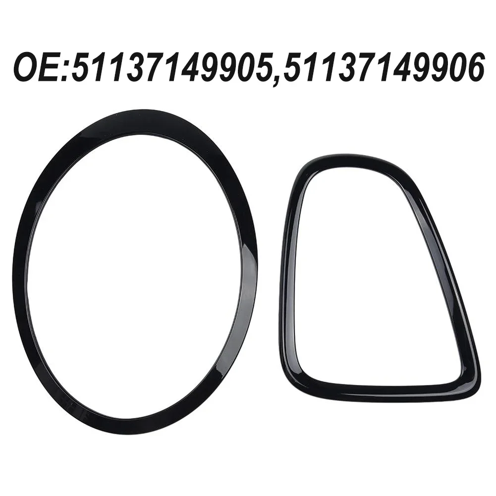 

2 Front + 2 Rear Headlight Cover Trim Headlight Cover Trim For Mini R56 R57 R58 R59 Headlight Surround Cover Trims