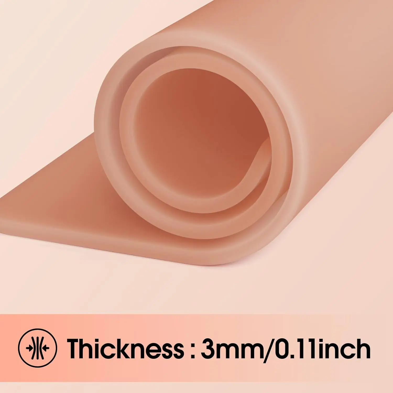 3mm EZ Tattoo Practice Skin Tattoo Fake Skin A4 20×30cm Silicone Double Sides Thickness Silicone Microblading Eyebrow Permanent