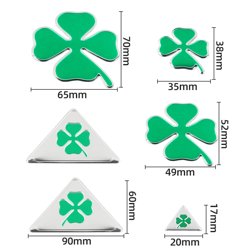 1pcs Aluminum GT Car Side Emblem Badge Green Four leaf Clover Sticker For Alfa Romeo Giulietta 159 147 156 Mito Brera Giulia