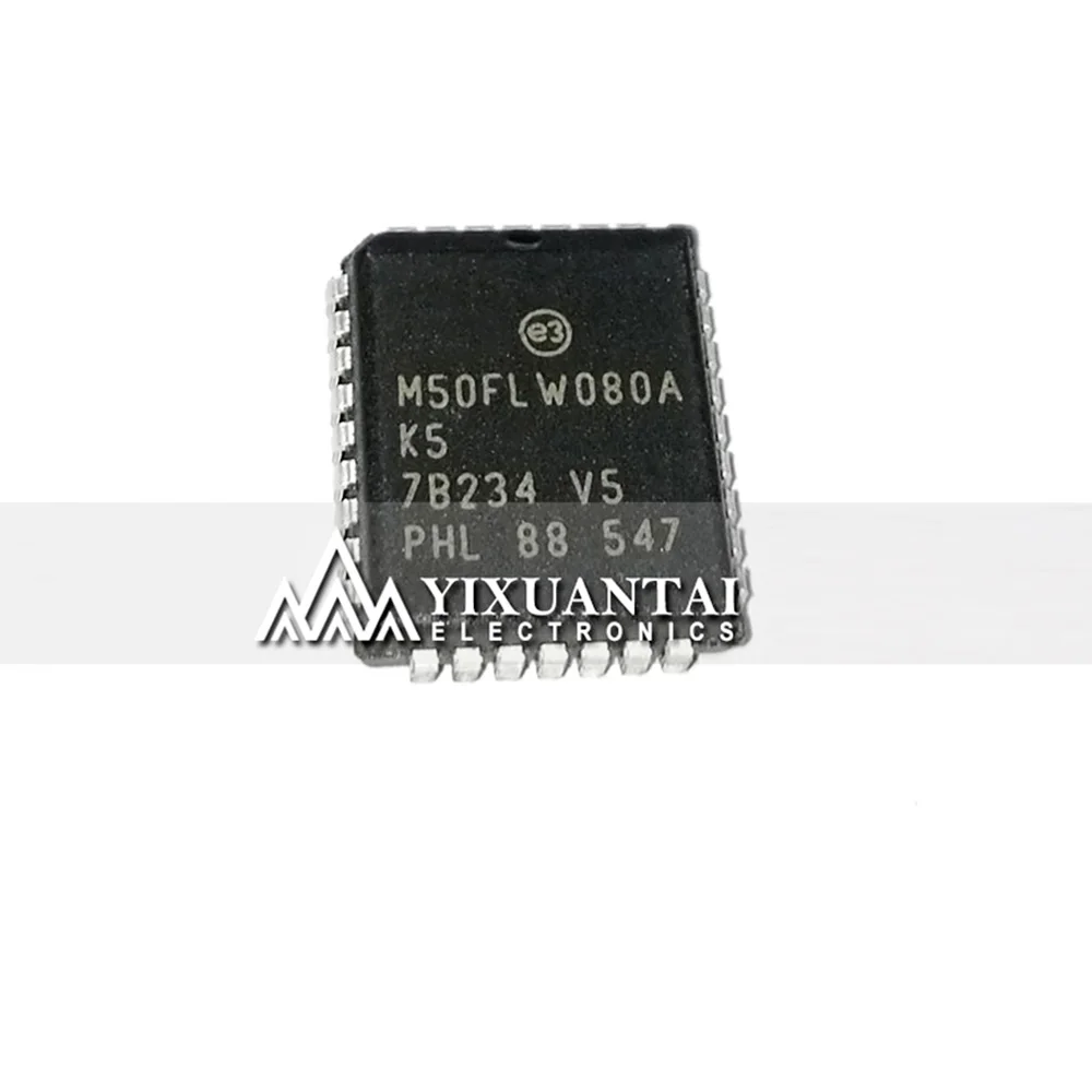 

1/ 5/ 10pcs/lot Free shipping M50FLW080AK5G M50FLW080AK5TG IC FLASH 8MBIT PAR 33MHZ 32PLCC New Original