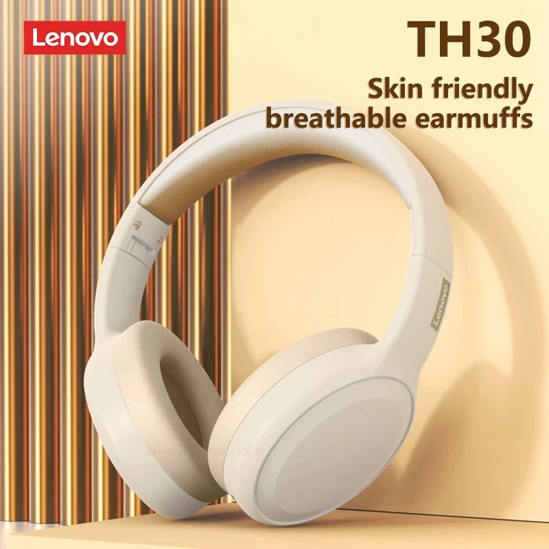 Original Lenovo th30 wireless headphones Bluetooth earphone 5.0 foldable headset