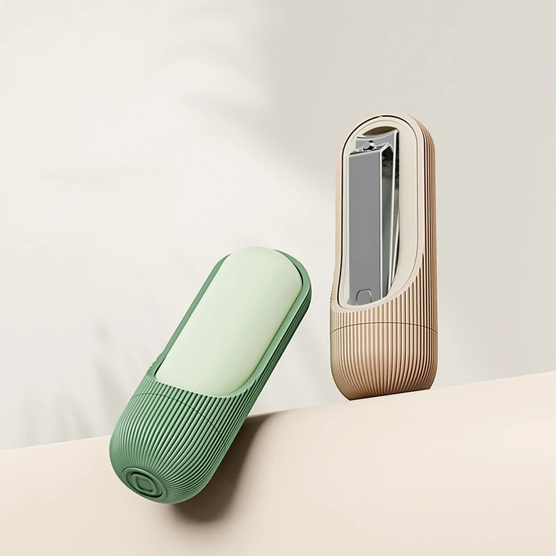 Mini coupe-ongles portable en acier de haute qualité, ensemble de 2 pièces, outil de pédicure