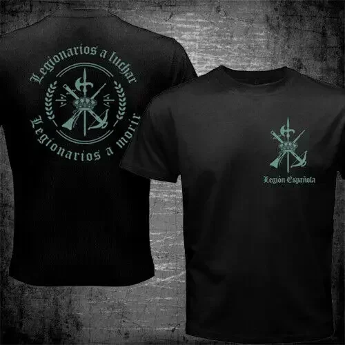 Legion Spanish Men Cotton TShirt Military Style Vintage Casual Hipster Graphic Tee