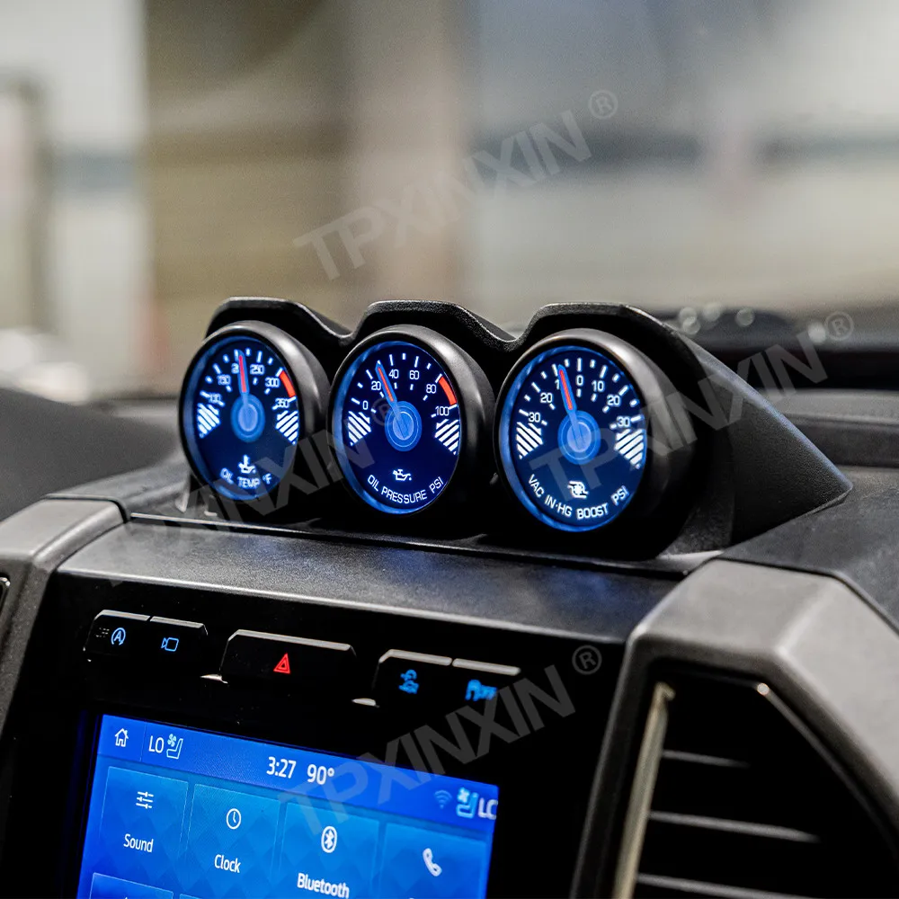 

For Ford F150 Raptor 2015 - 2021 HD Screen Auto Speedometer Odometer Fuel Gauge LCD Display Meter Screen Cockpit Upgrade 2025