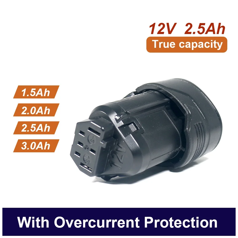 

12V 2.5Ah 2500mAh L1215 Rechargeable Li-Lon Battery ,For AEG Ridgid L1215 BS12C,BS12C2,BSS12C L1215P L1215R Power Tool Battery