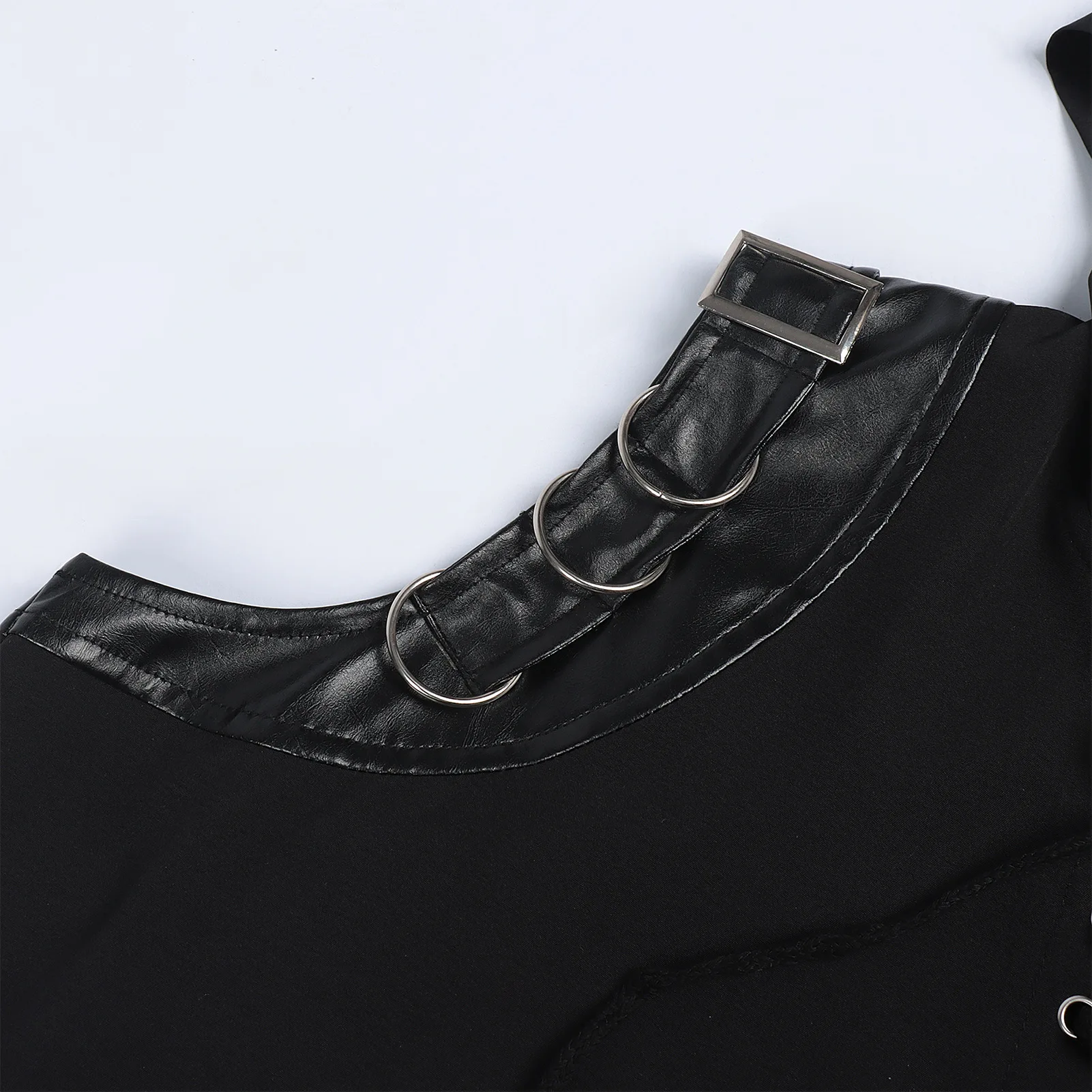 Rompi Berkerudung Abad Pertengahan Retro Hitam Gotik Renaisans Pria Punk Tanpa Lengan Tank Top Kostum Cosplay Pesta Karnaval Halloween