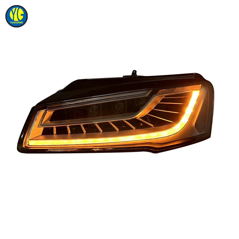 For Audi A8 D4 2011-2017 Car Accessories LED Headlight Durable Modified Audi S8 D4 Retro Fit Head Lamp Front 4 Lens DRL