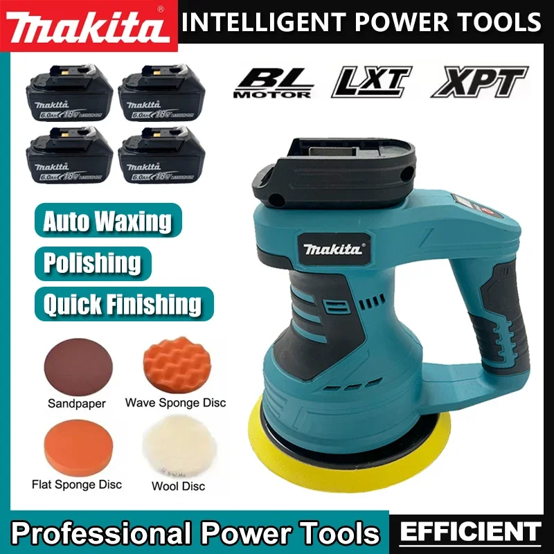 

Makita Power Tool Cordless Car Polisher 8 Gears Adjustable Auto Electric Waxing Sanding Sealing Glaze Tool