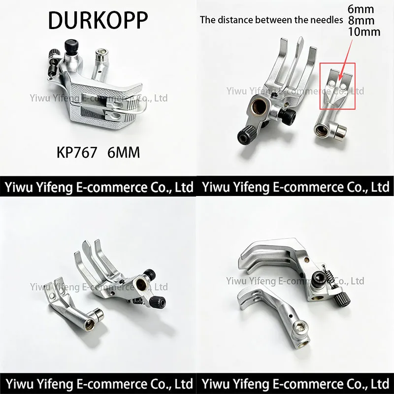 KP767 Presser Foot For DURKOPP 767 867 Double Needle Sewing Machine Parts 6mm 8mm 10mm Needle Gauge Leather Denim Sewing Foot