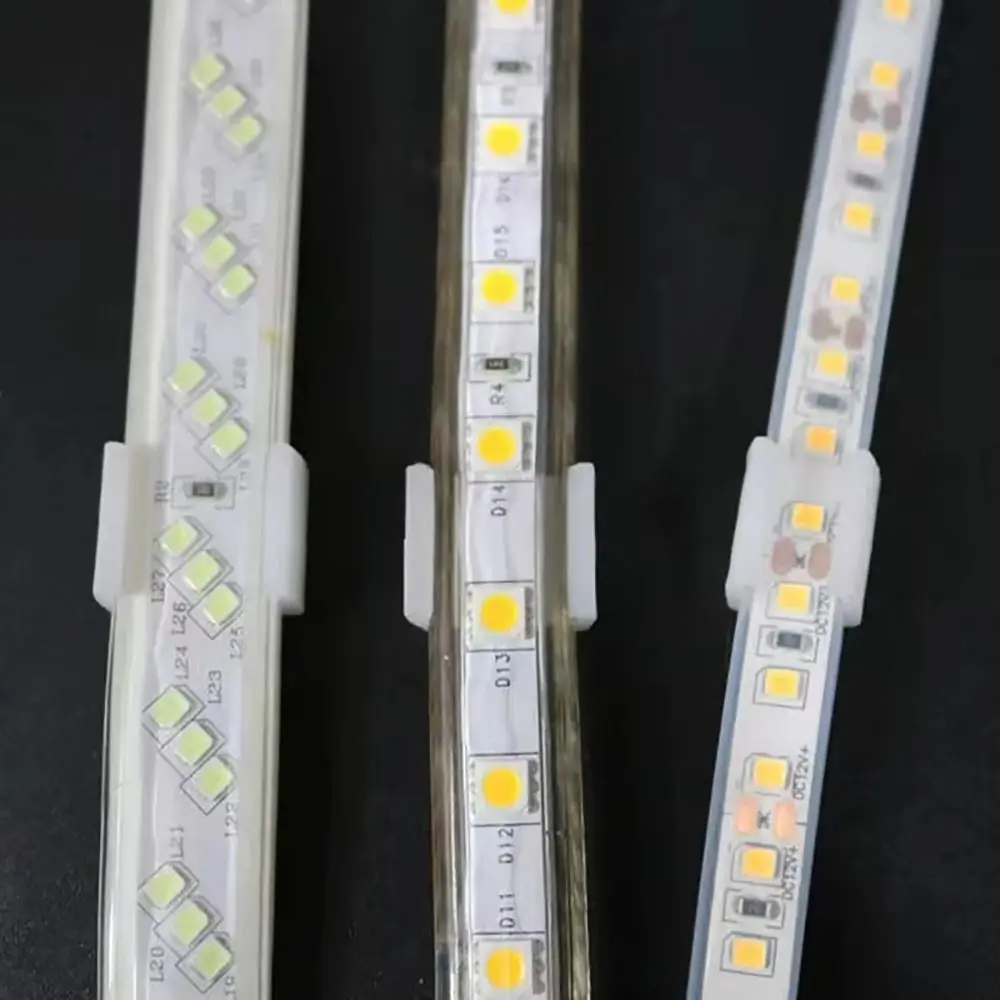 100Pcs 220V Flexible COB LED Strip Fixed Clips Plastic Lamp Holder Fitting Light Mounting Buckle 8-20mm 5050/5730/2835