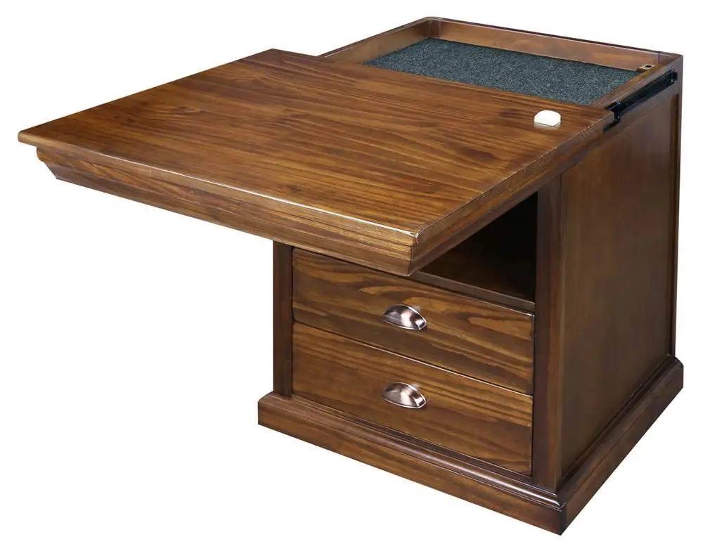 Lincoln Nightstand Compartment, Concealment Furniture, Mocha, Customized