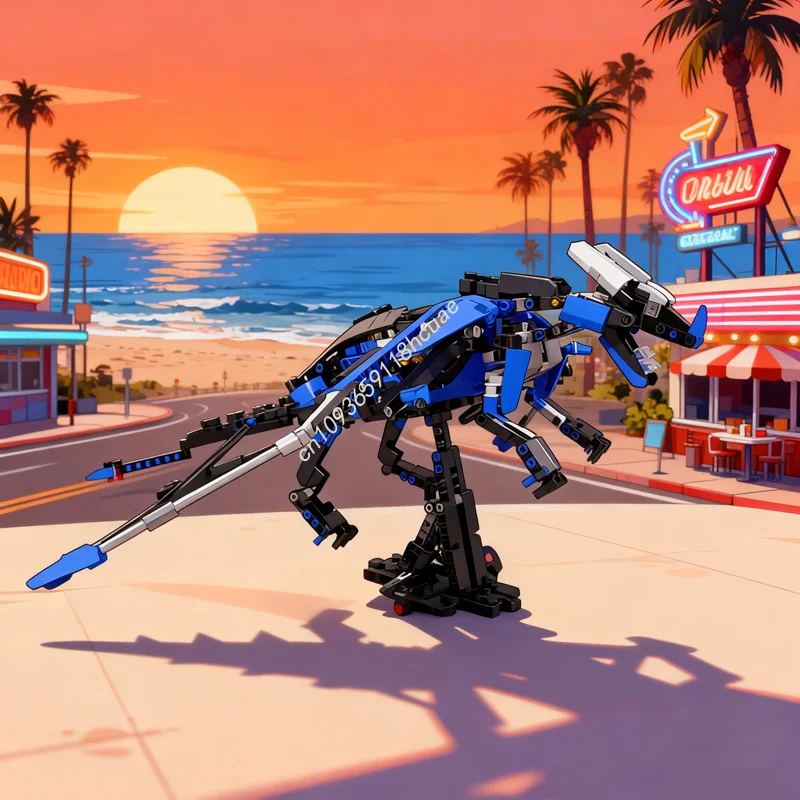 

685pcs MOC Blue Dragon C Model Technical Building blocks toys Construction Assemble Education Christmas gift Brick Kids Birthday