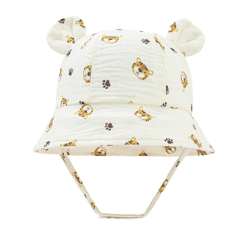 1pc Spring Autumn Solid Color Soft Baby Bucket Hat Cotton Fisherman Hats Children Summer Toddler Boys Girls Panama Sun Cap Kids