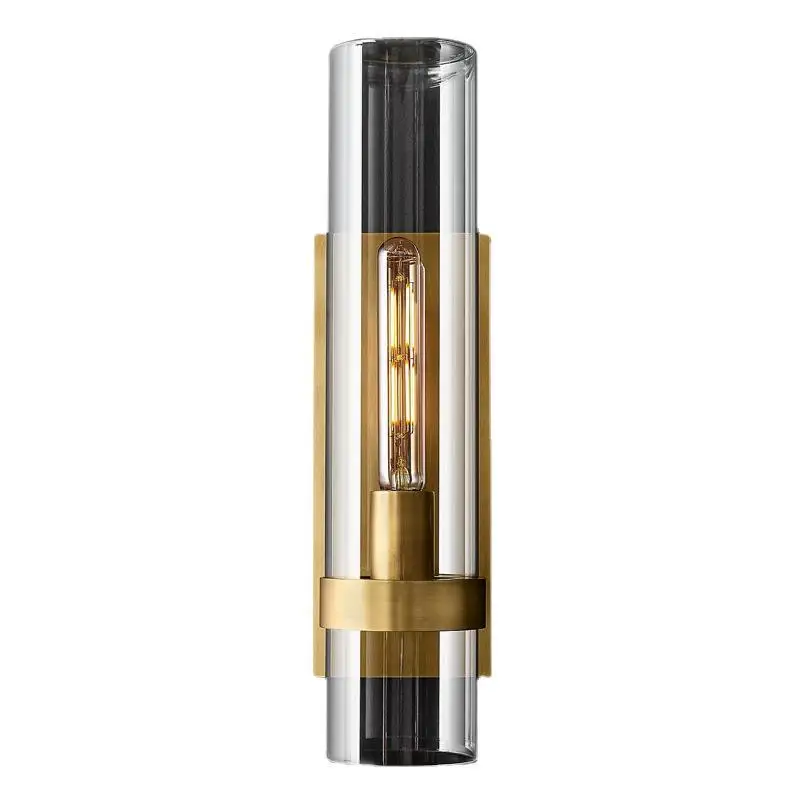 

Postmodern designer American RH simple model room bedroom bedside living room background hotel wall lamp mirror