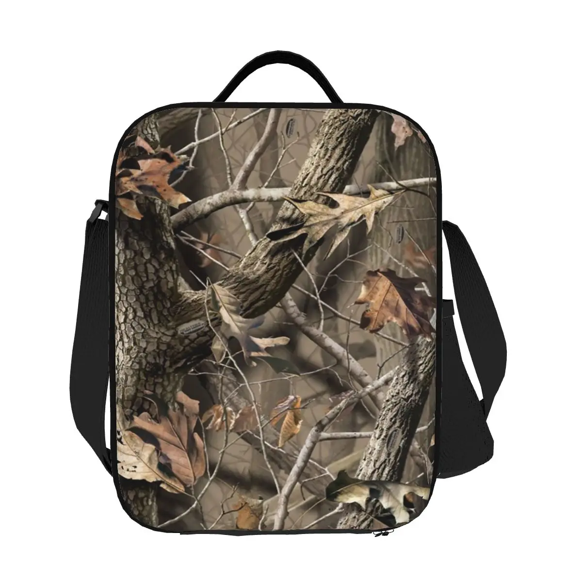 

Custom Real Tree Camouflage Insulated Lunch Bag for Women Gothic Hip Hop Thermal Cooler Bento Box Office Picnic Travel