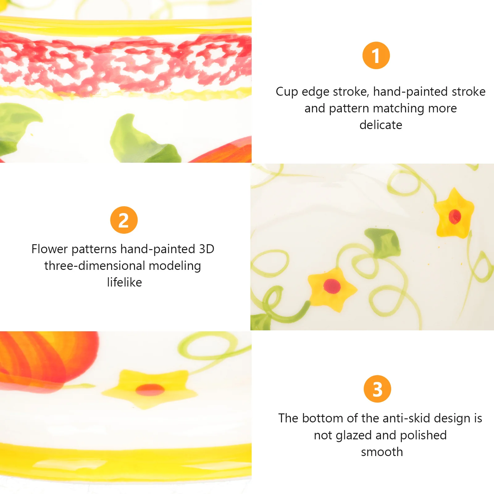 

Pumpkin Ceramic Bowl with Smooth Surface Easy Clean for Halloween Candy Salad Food Serving in Home Restaurant Buffet