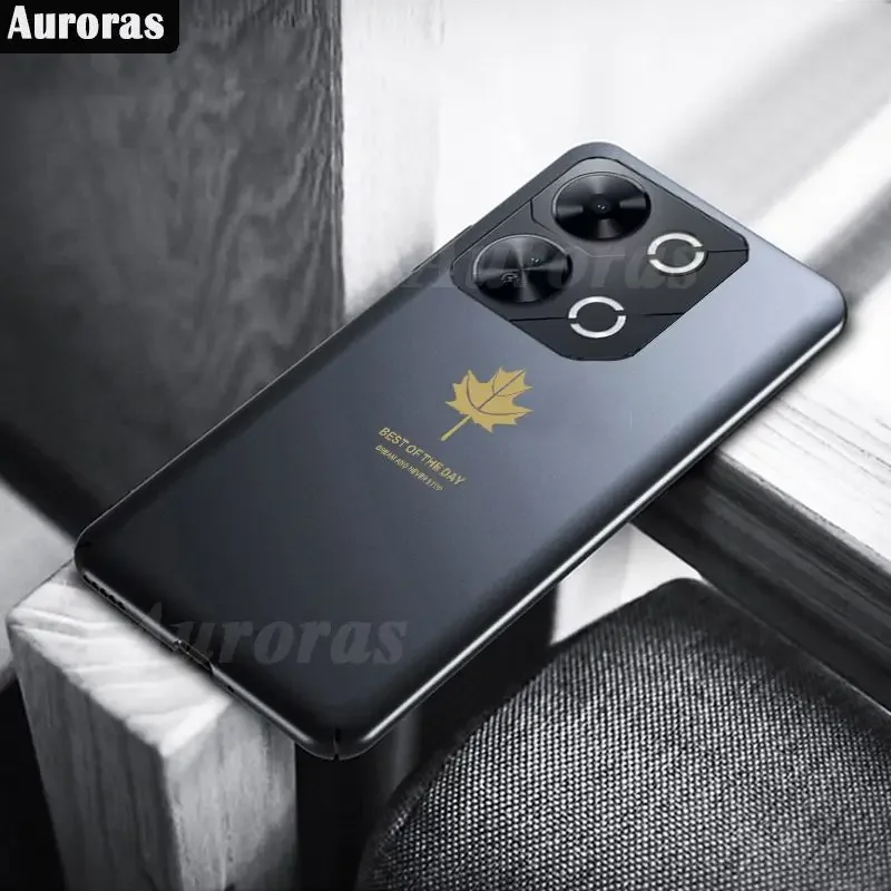 

Skinlee For ITEL P65 P55 5G Cover Luxury Maple Leaf Silicone TPU Soft Case For ITEL P55 4G ITEL p65 Back Casing